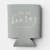 モダンセージのSip Sip Hooray ウェディングファーバー 缶クーラー (裏面)