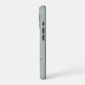 モダンセージグリーンスクリプトモノグラム iPhone 16ケース (左側面)