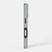 モダンセージグリーンスクリプトモノグラム iPhone 16ケース (右側面)