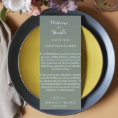 モダンセージグリーン歓迎&感謝していユー結婚ズノート