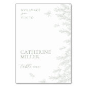 モダンセージミニマルグ離れリー座席表 テーブルナンバー (正面)