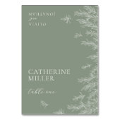 モダンセージミニマルグ離れリー座席表 テーブルナンバー (正面)