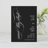 モダンセーブ・ザ・デート案内5 x 7インチ 招待状 (スタンド正面)