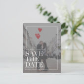 モダンセーブ・ザ・デート案内 ポストカード (スタンド正面)