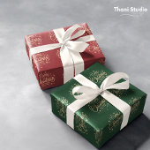 モダンソエレガントフトホワイトホリデーフェスティバル サテンリボン