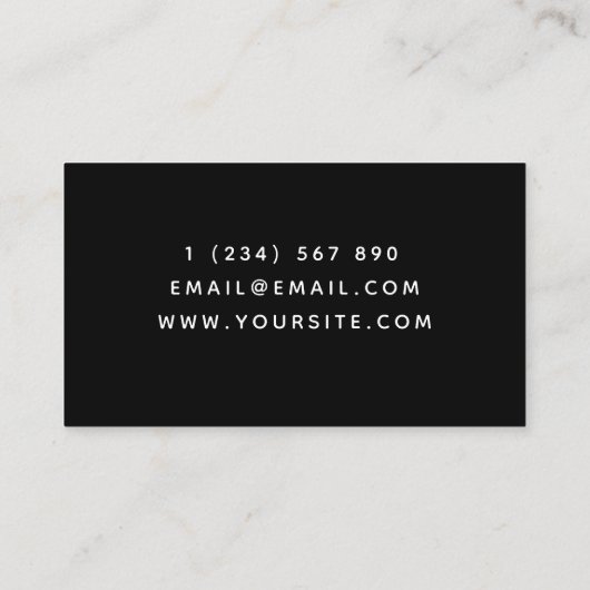 モダンソフトウェア開発者テクノロジーミニマリスト 名刺 (裏面)