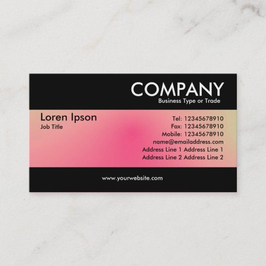 -モダンソフトグラデーション 名刺 (正面)