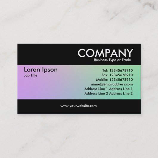 -モダンソフトグラデーション 名刺 (正面)