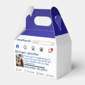 モダンソーシャルメカスタムディアメッセージ結婚の フェイバーボックス (正面サイド)