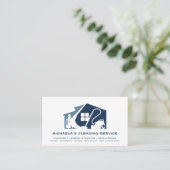 モダンソーシャルメディアのミニマル清掃 名刺 (スタンド正面)