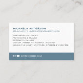 モダンソーシャルメディアのミニマル清掃 名刺 (裏面)