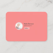 モダンソーシャルメディアパーソナルフィットネスコーチの写真 名刺 (裏面)