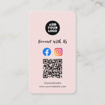 モダンソーシャルメディアQRコード | Instagram Facebook