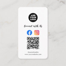 モダンソーシャルメディアQRコード | Instagram Facebook