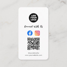 モダンソーシャルメディアQRコード | Instagram Facebook 名刺