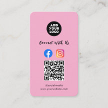 モダンソーシャルメディアQRコード | Instagram Facebook