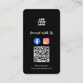 モダンソーシャルメディアQRコード | Instagram Facebook 名刺