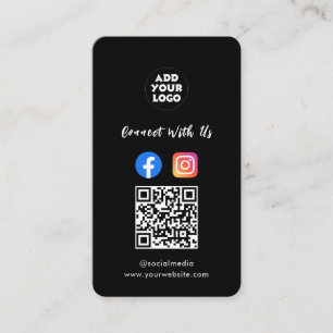 モダンソーシャルメディアQRコード Instagram Facebook 名刺