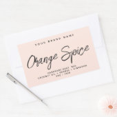 モダンソープ シンプル エレガント コスメティックス 長方形シール (封筒)