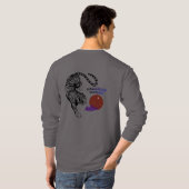 モダンタイガーグラフィックアート Tシャツ (裏面フル)