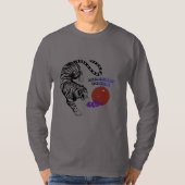 モダンタイガーグラフィックアート Tシャツ (正面)