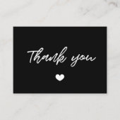 モダンタイポグラフィありがとうございましたパッケージ挿入カード 名刺 (正面)