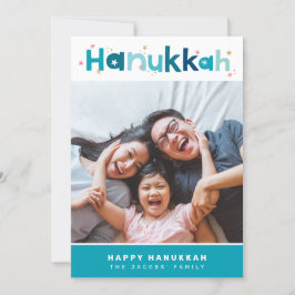 モダンタイポグラフィおもしろいカラフルポートレート金ゴールド シーズンカード