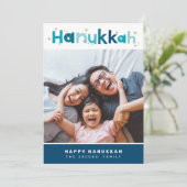 モダンタイポグラフィおもしろいカラフル撮影ポートレート シーズンカード (スタンド正面)