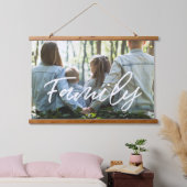 モダンタイポグラフィの写真 吊り下げ型タペストリー (寝室)