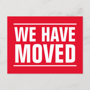 モダンタイポグラフィの移動 ポストカード