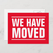 モダンタイポグラフィの移動 ポストカード (正面/裏面)