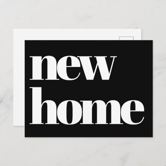 モダンタイポグラフィの移行発表 ポストカード (正面/裏面)