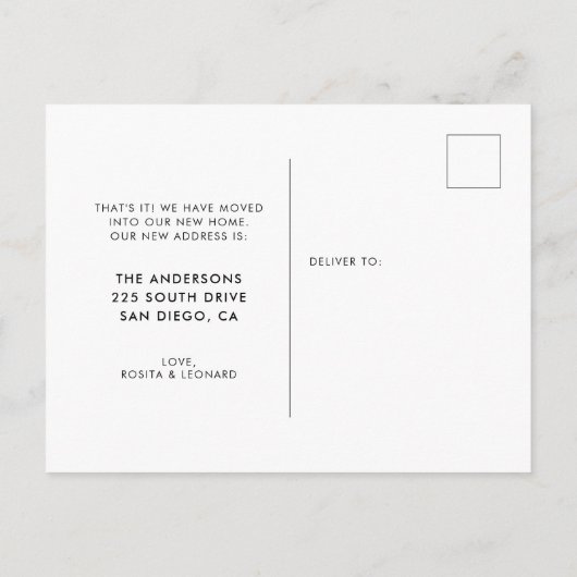 モダンタイポグラフィの移行発表 ポストカード (裏面)