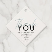 モダンタイポグラフィの赤ん感謝していだけ フェイバータグ (正面)