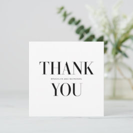 モダンタイポグラフィはっきりしたサンキューカード