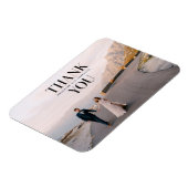 モダンタイポグラフィはっきりしたサンキューマグネット マグネット (左側)