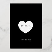 モダンタイポグラフィもう一度STDを試そう 箔招待状 (裏面)