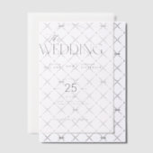 モダンタイポグラフィエレガントなウェディングオーバーレイ ベラム紙招待状 (オフセット (招待状))