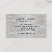 モダンタイポグラフィエレガントの髪の名前をフォフェイクイル 名刺 (裏面)