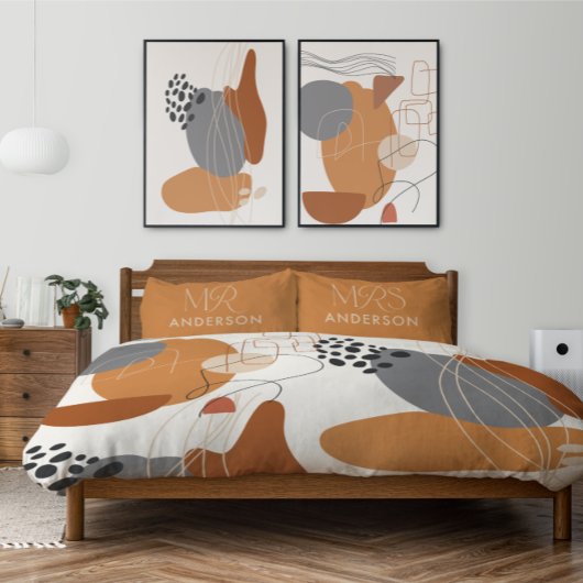 モダンタイポグラフィエレガントスクリプトmrカスタマイズ 枕カバー