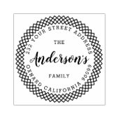 モダンタイポグラフィカスタムファミリ名 ラバースタンプ (インプリント)