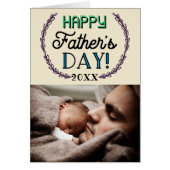 モダンタイポグラフィカスタムフォトファーザーズデイ (正面)