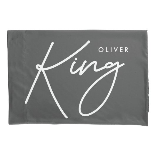 モダンタイポグラフィクエレガントイーン枕ケース 枕カバー (正面左)