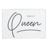 モダンタイポグラフィクエレガントイーン枕ケース 枕カバー (正面右)