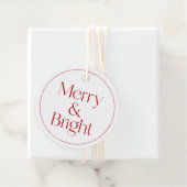 モダンタイポグラフィクリスマスつるラベル フェイバータグ (インサイチュ)