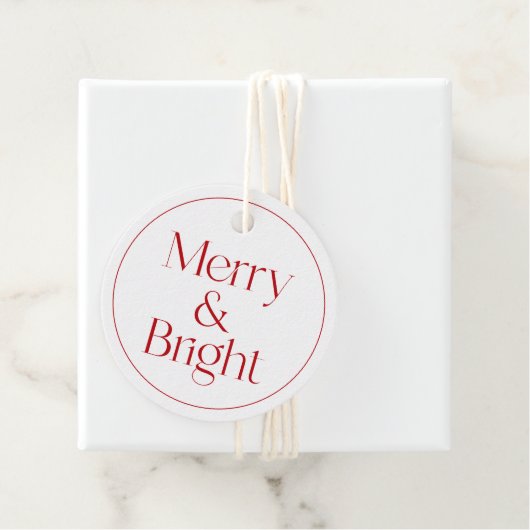 モダンタイポグラフィクリスマスつるラベル フェイバータグ (インサイチュ)