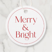 モダンタイポグラフィクリスマスつるラベル フェイバータグ (正面)