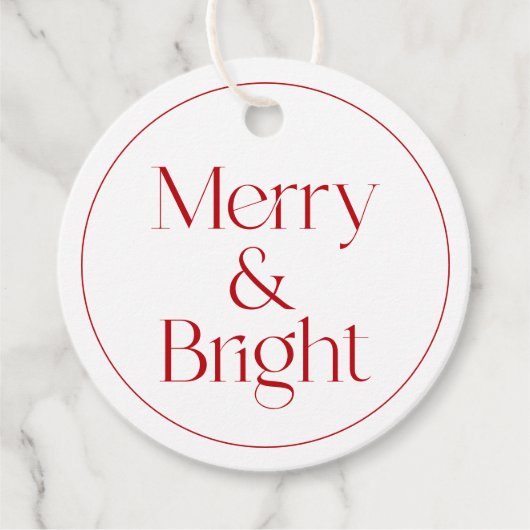 モダンタイポグラフィクリスマスつるラベル フェイバータグ (正面)
