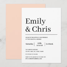 モダンタイポグラフィシンプルミニマ結婚リスト