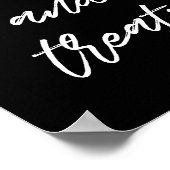 モダンタイポグラフィスウィート&結婚トリートのサイン ポスター (角)